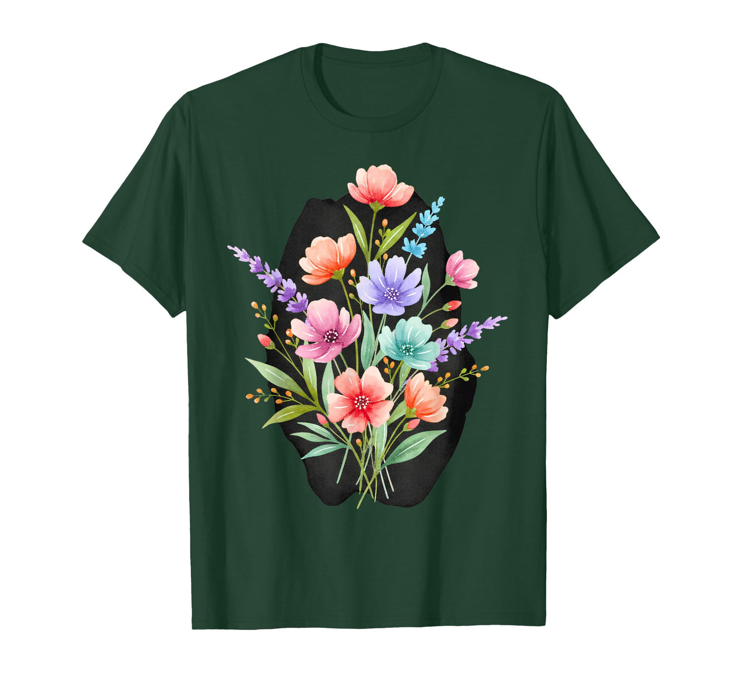 Vintage Floral Gardening Flowers Women Wildflower T-Shirt