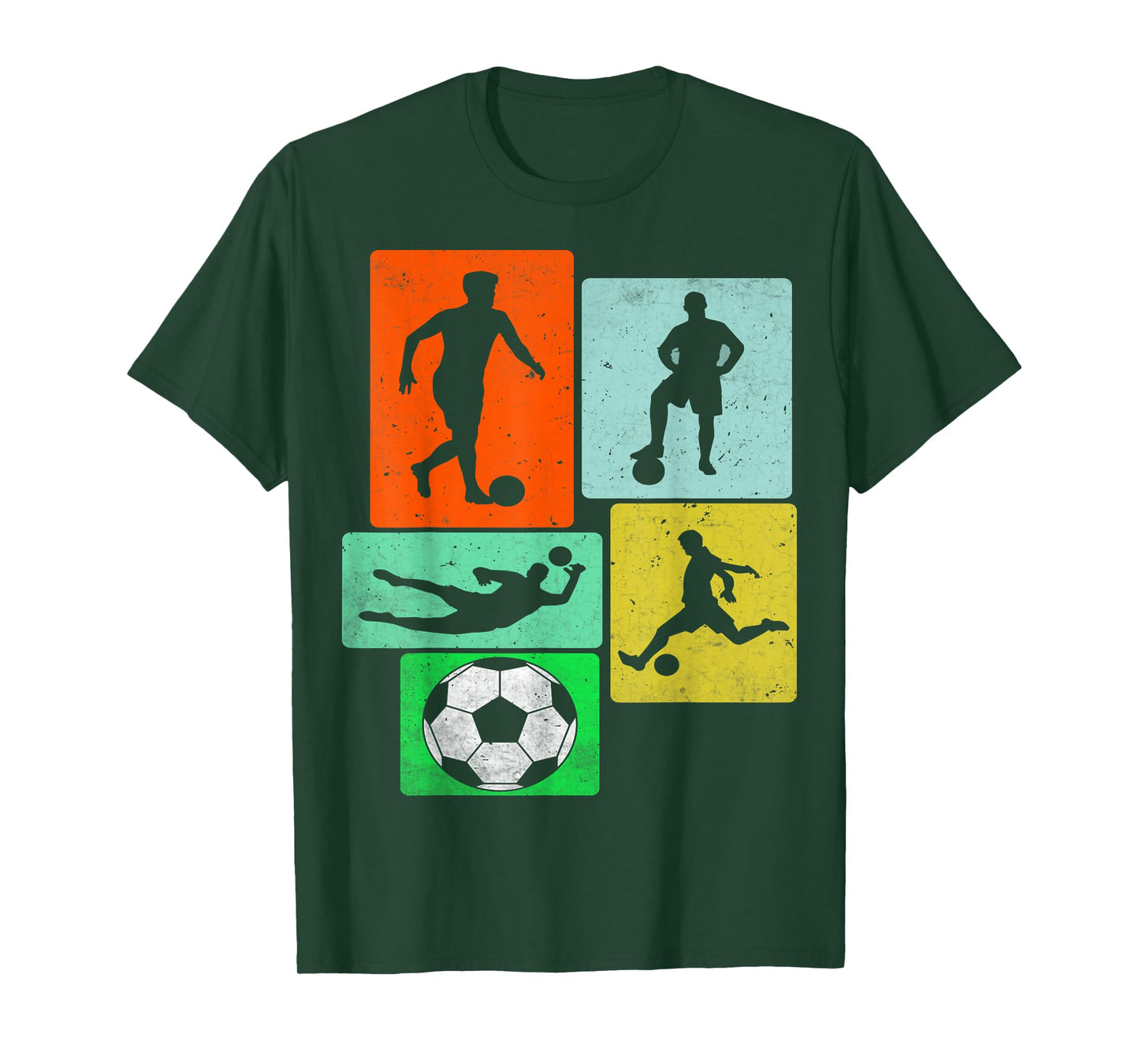 Soccer Game Player Retro Vintage Youth Kids Boys Teens Gift T-Shirt