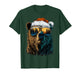 Bear with Sunglasses Snow Santa Hat Snowy Christmas Animal T-Shirt