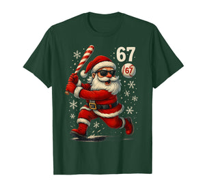 Funny Baseball Santa 67 Christmas Xmas Pajamas Boys T-Shirt