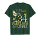 Cheers to 34 Fabulous Since 1992 34th Birthday Women Girls T-Shirt