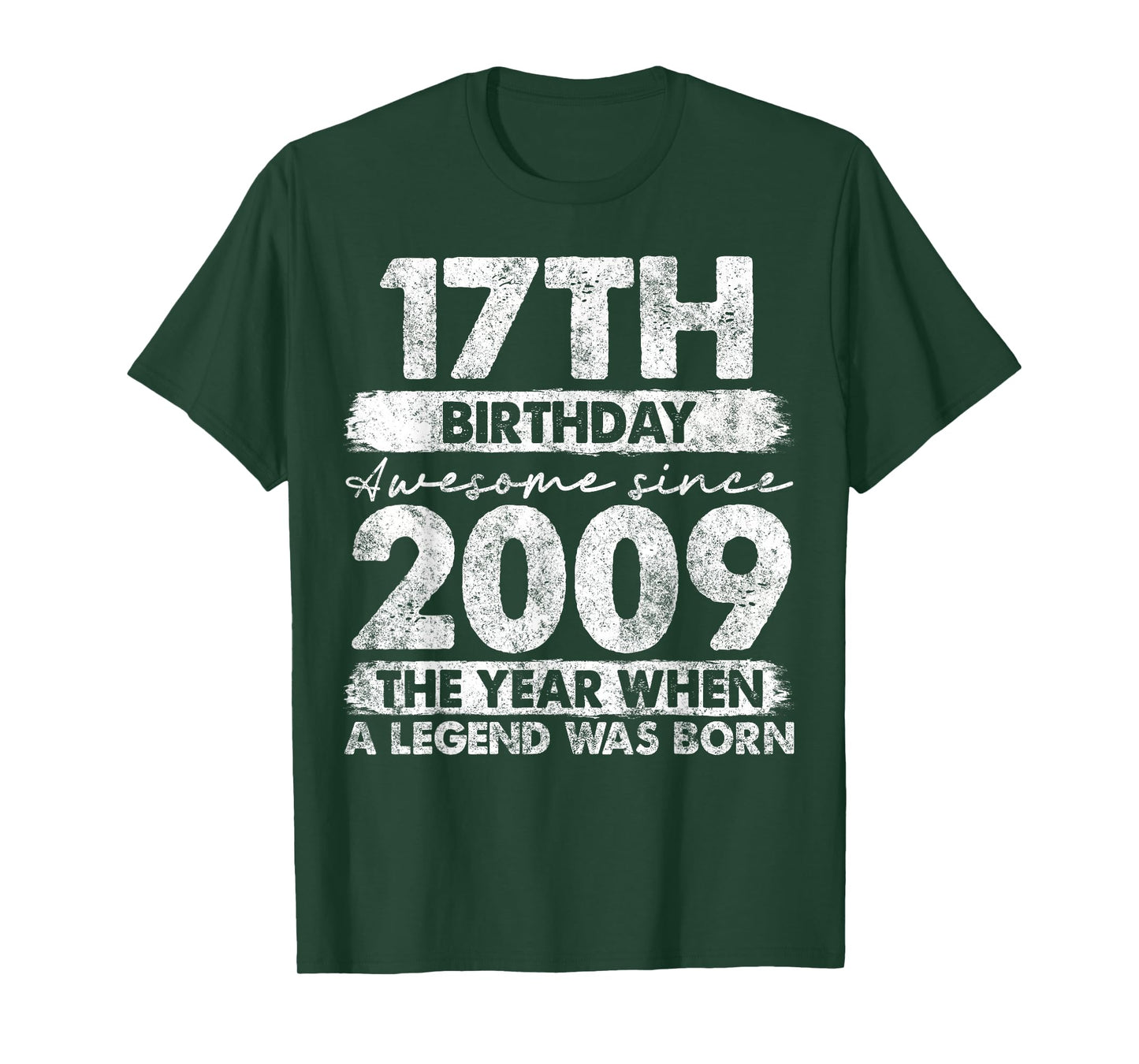 17 Year Old Gifts Vintage 2009 Limited Edition 17th Birthday T-Shirt
