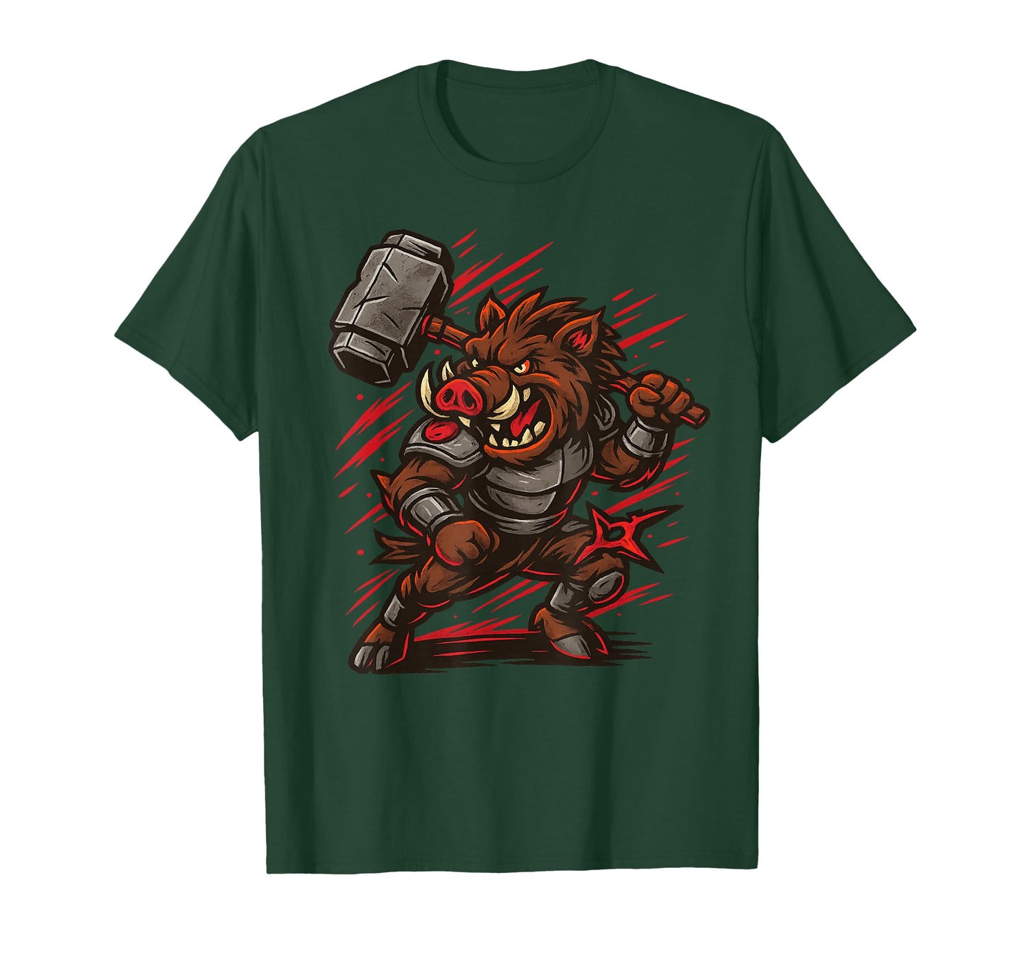 Boar Breaker with Warhammer Design for Comic Lover and Boar T-Shirt