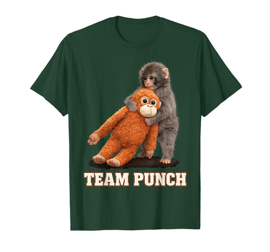 Adorable Monkey Punch Baby Graphic Team Punch Big Love Gifts T-Shirt