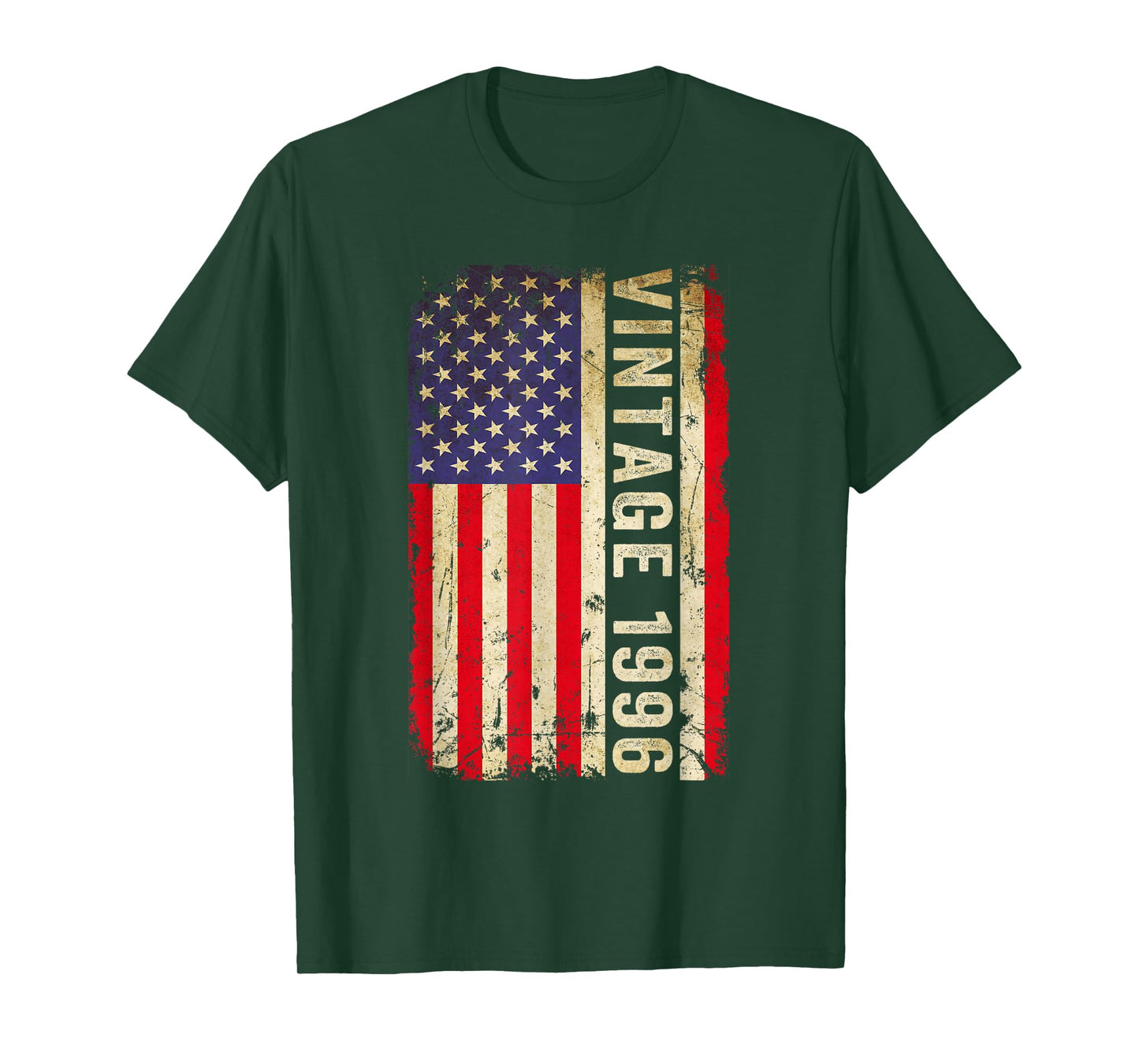 Vintage 1996 American Flag 30th Birthday Gifts Men Women T-Shirt