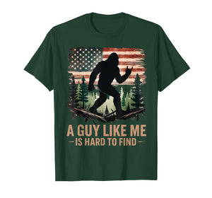 A Guy Like Me is Hard to Find Bigfoot Funny Hiking Sasquatch T-Shirt
