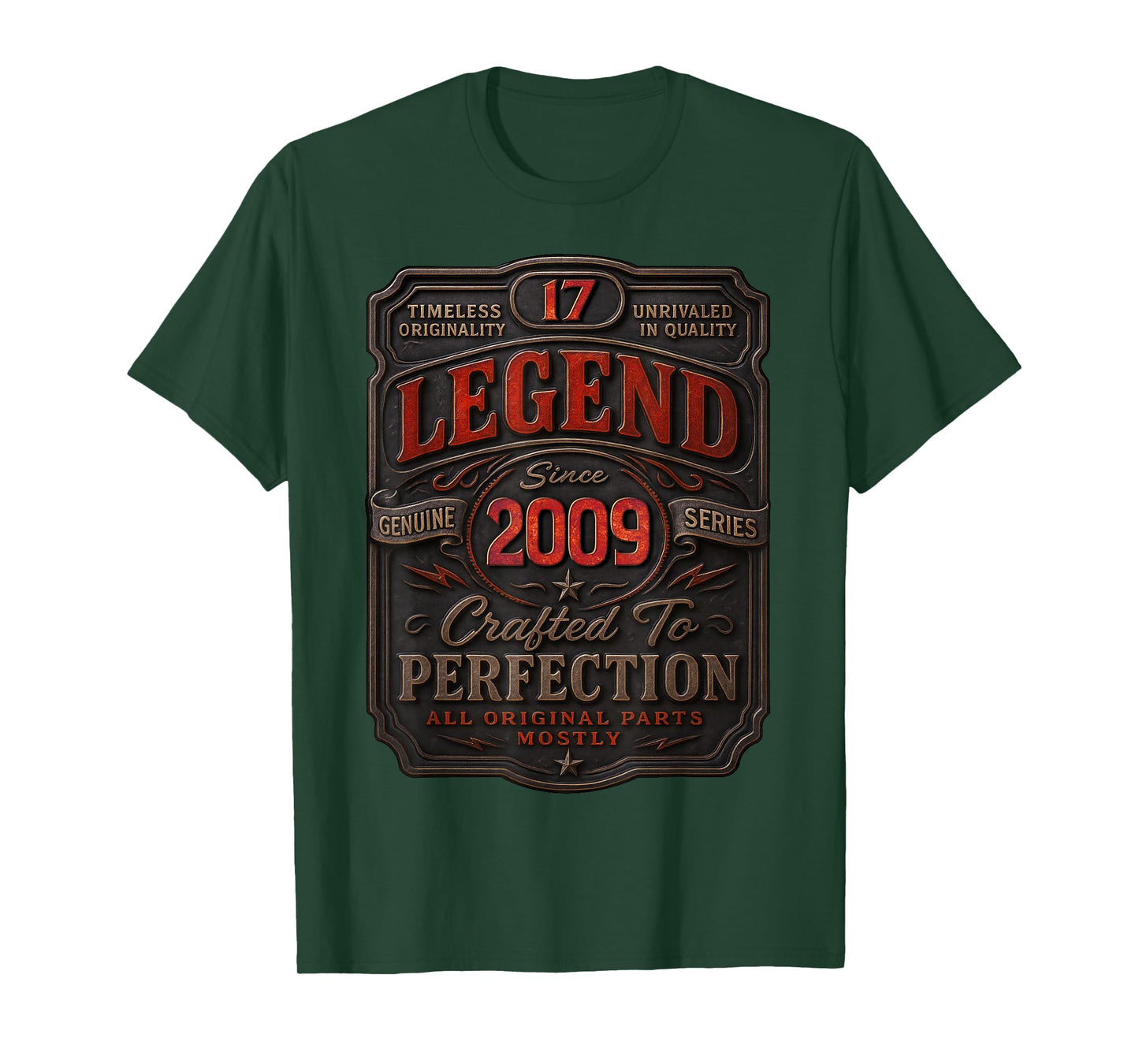 Vintage 2009 Limited Edition Shirt 17 Year Old 17th Birthday T-Shirt