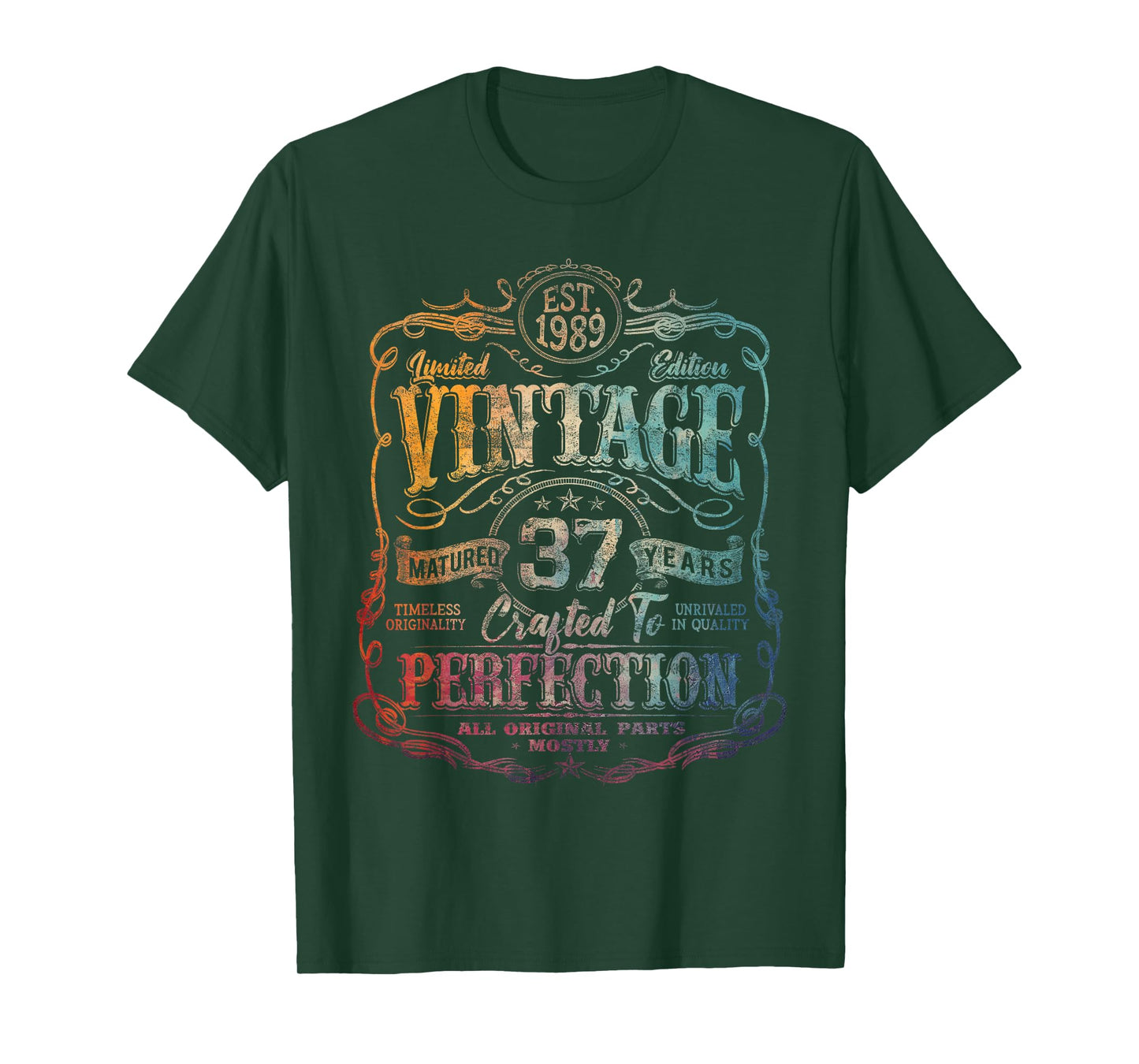 Vintage 1989 Limited Edition Shirt 37 Year Old 37th Birthday T-Shirt