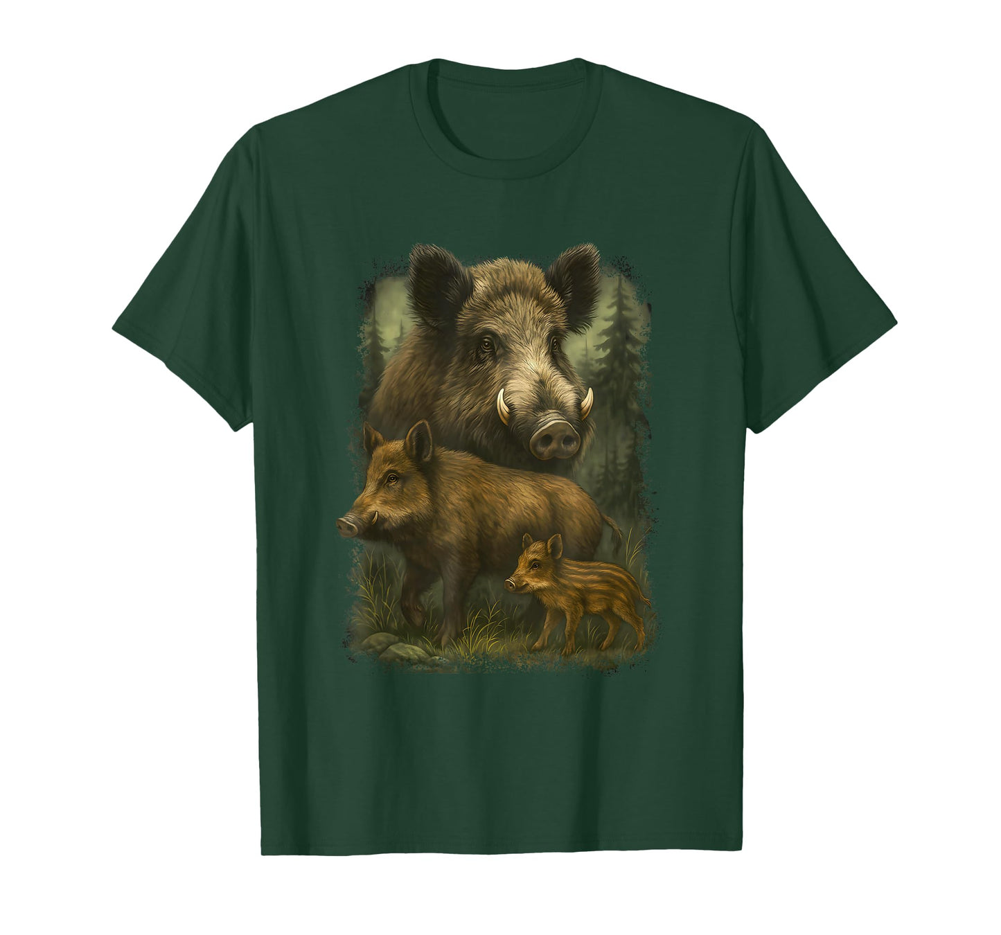 Vintage Boar 90s Graphic | Retro Hunter Nature Wildlife Art T-Shirt