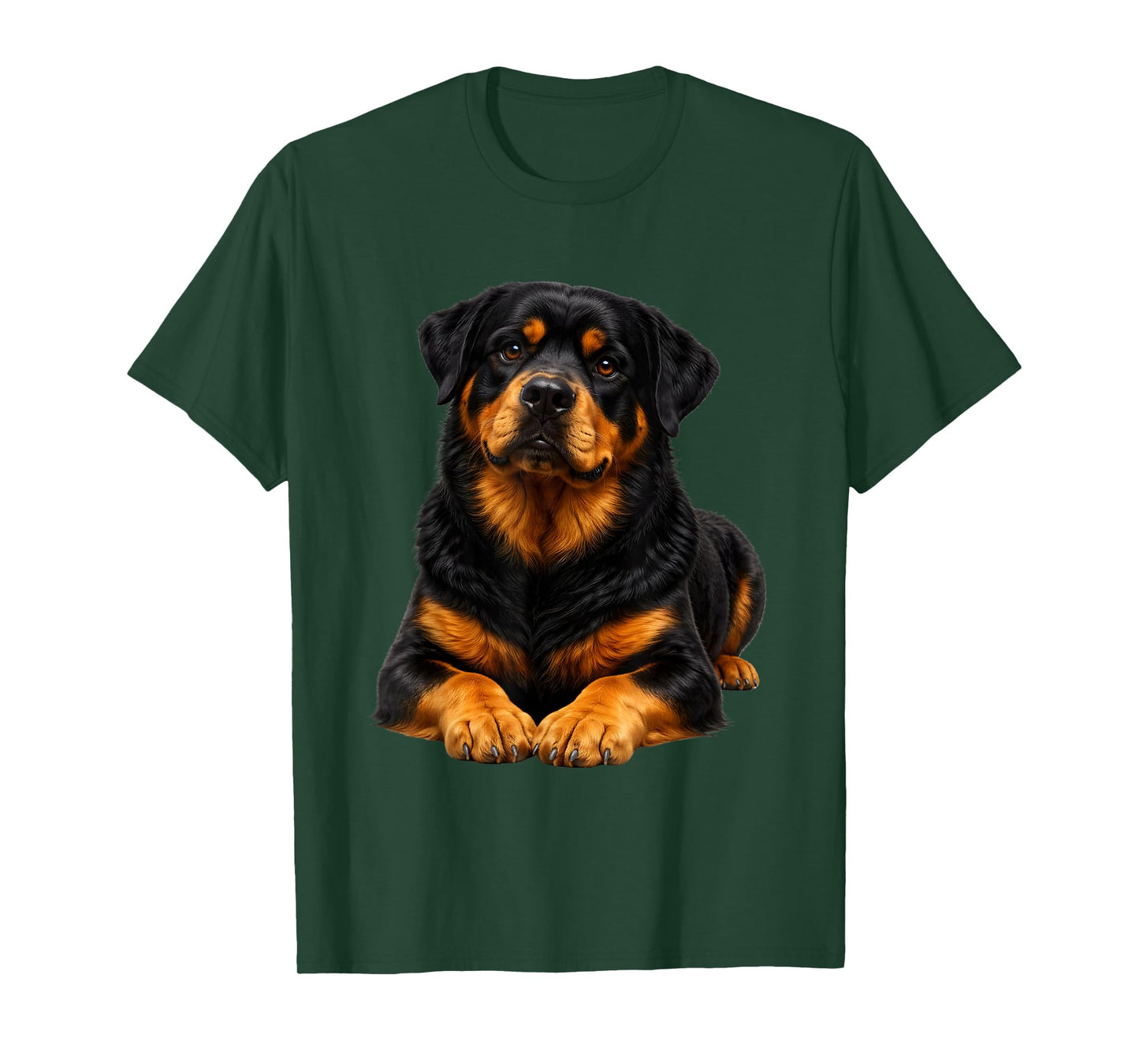 Rottweiler Portrait Dog Artwork T-Shirt