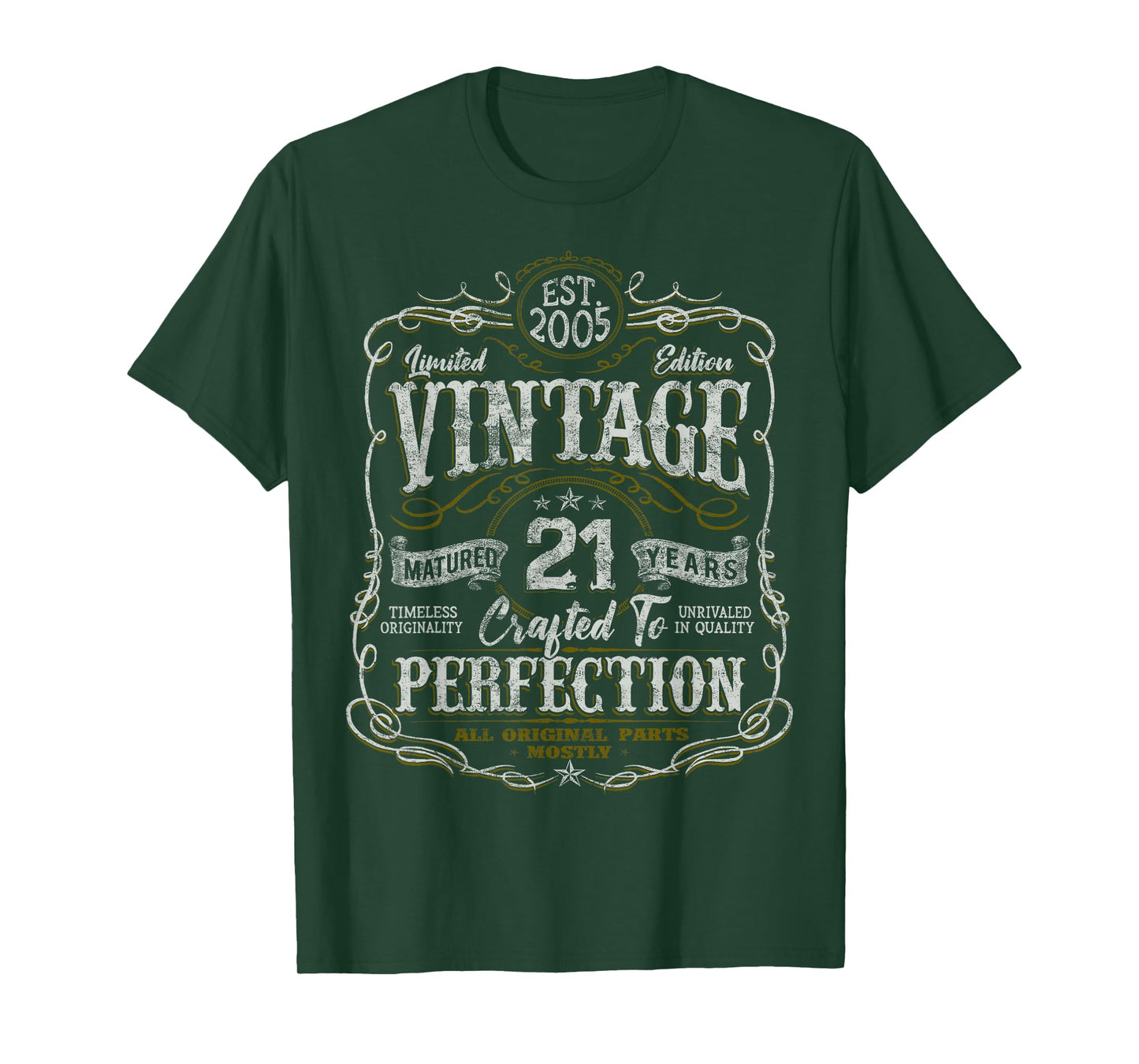 Vintage 2005 Limited Edition Shirt 21 Year Old 21st Birthday T-Shirt
