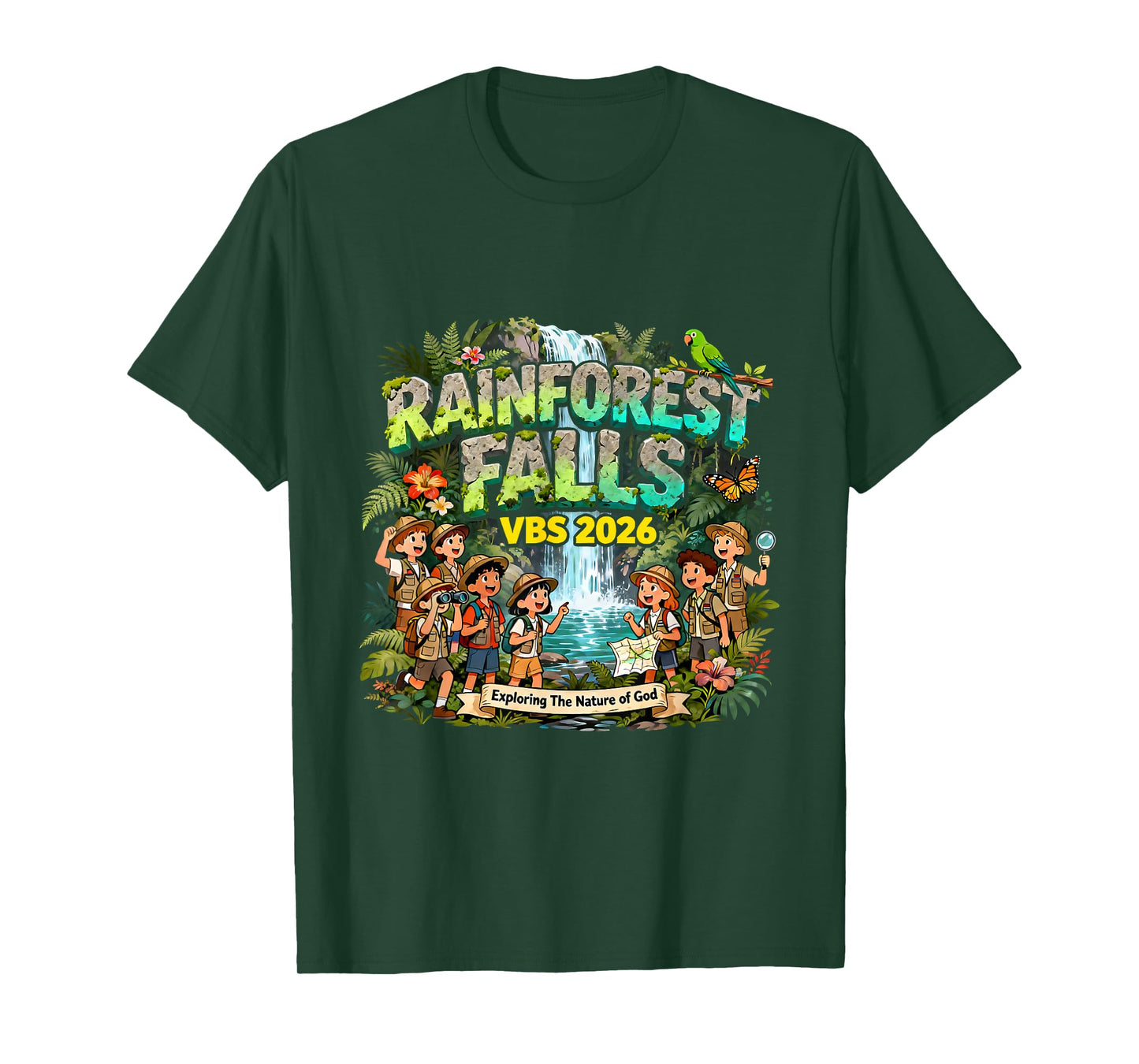 Rainforest Falls VBS 2026 Exploring The Nature of God T-Shirt