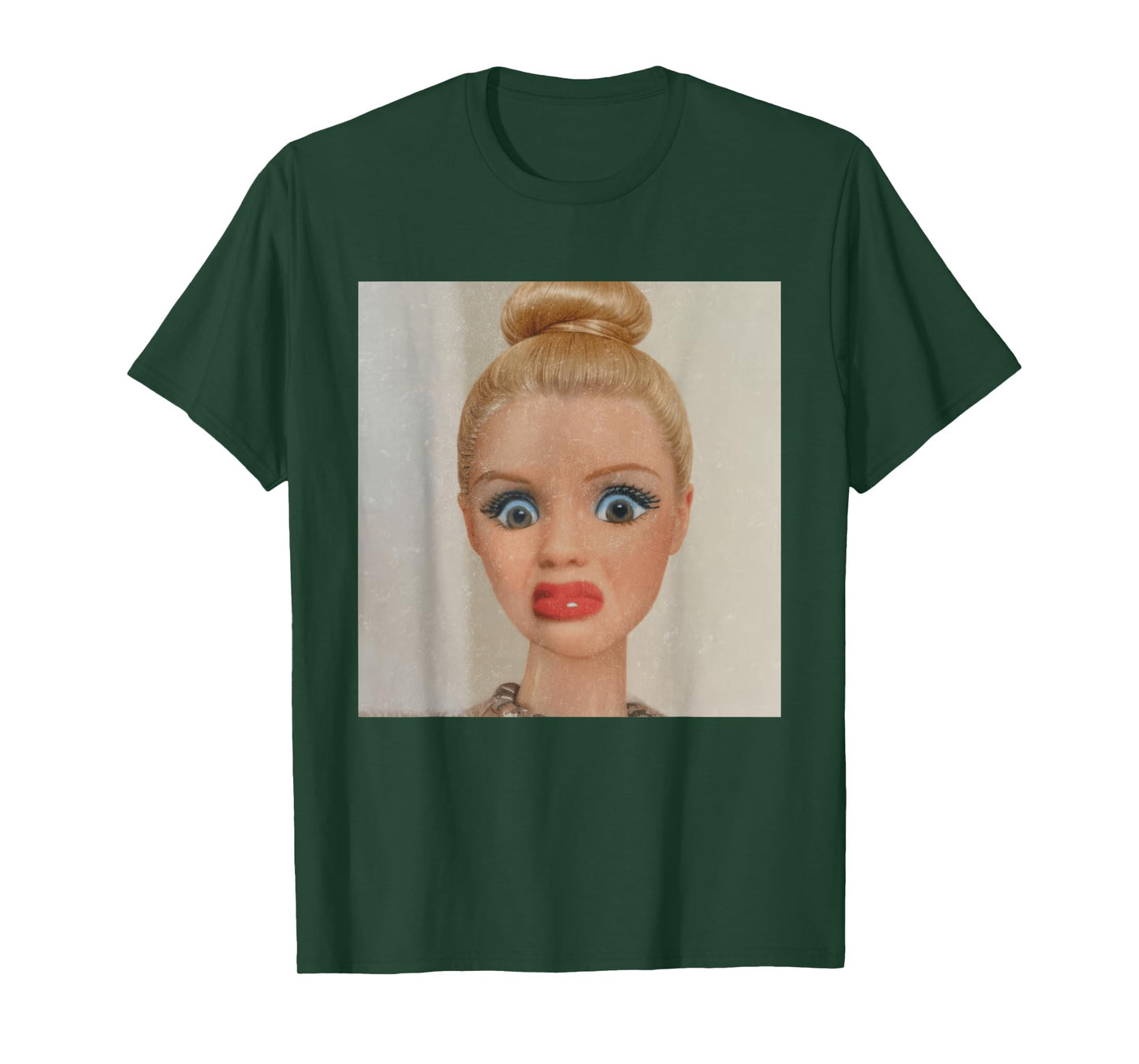 Funny Disgusted Doll face Meme Disgusting Reaction Sarcastic T-Shirt