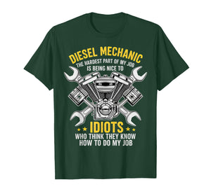 Diesel Mechanic Engineer Funny Car Mechanic T-Shirt
