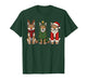 Retro Christmas Coyote Santa Reindeer T-Shirt