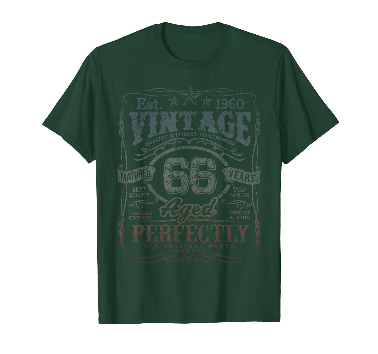 Vintage 1960 Limited Edition Shirt 66 Year Old 66th Birthday T-Shirt
