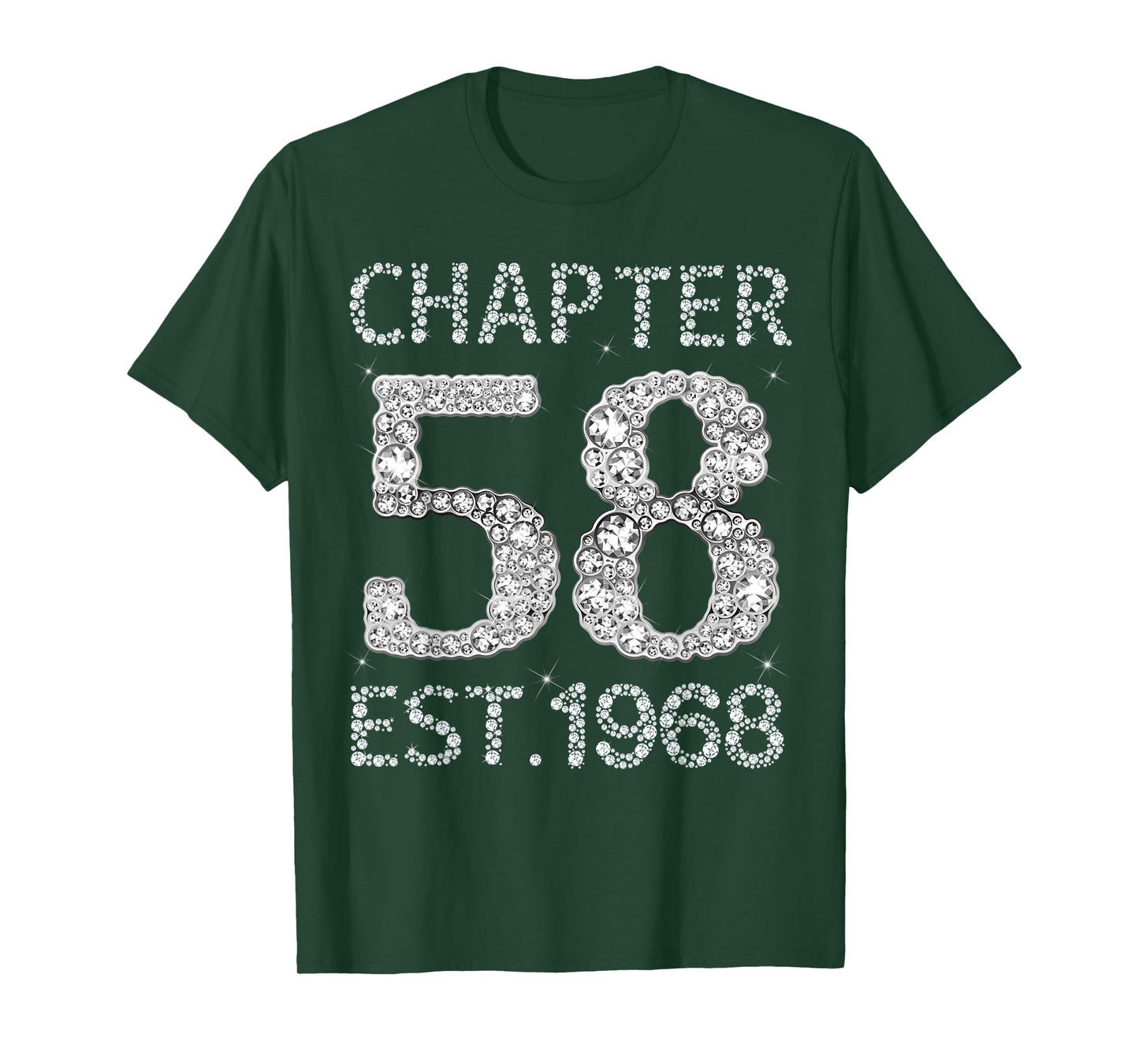 Chapter 58 EST 1968 Happy 58Th Birthday Gift for Him Her T-Shirt