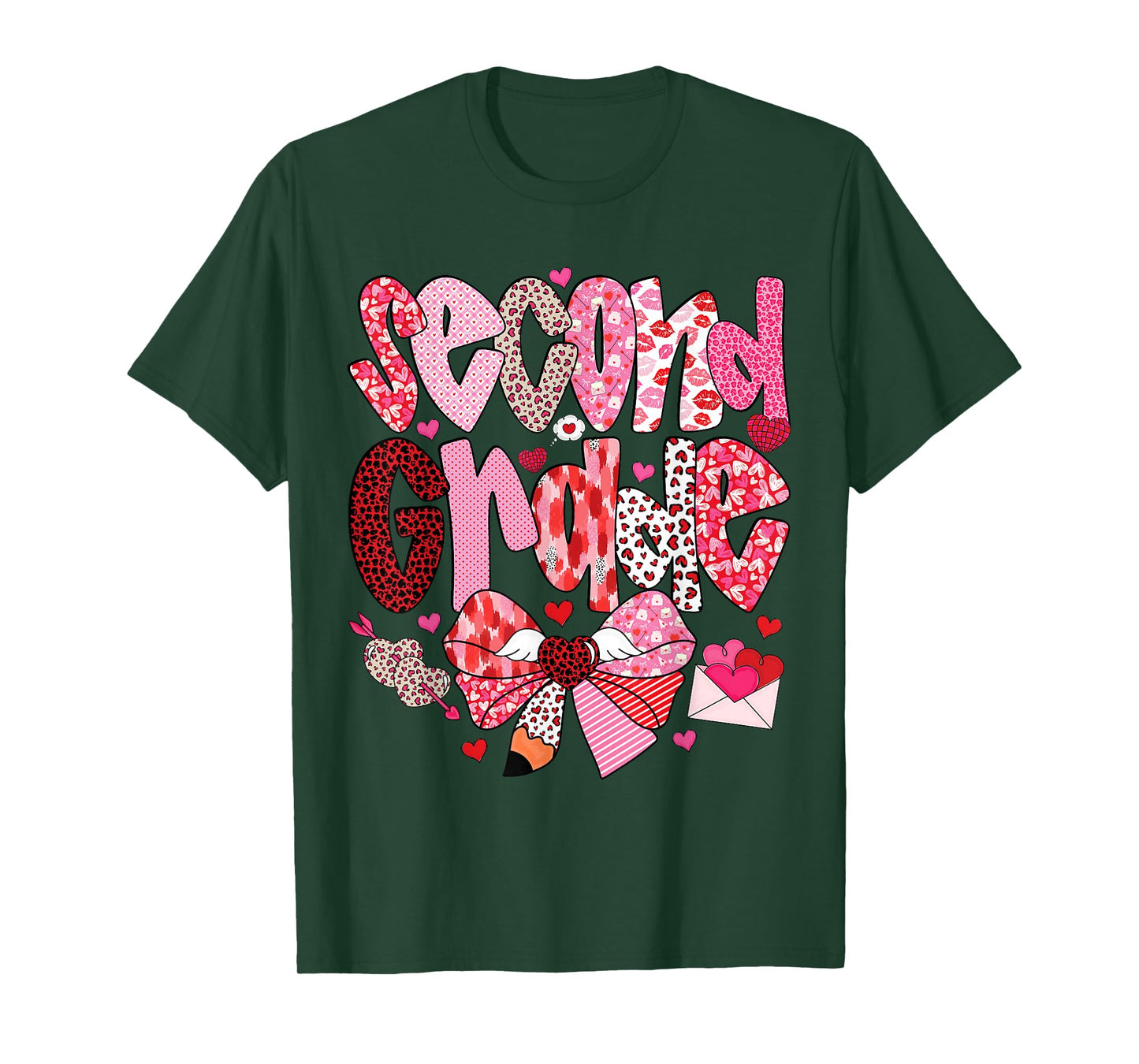 Second Grade Teacher Valentine Design for Classroom Fun T-Shirt