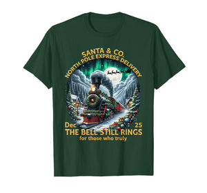 Train All Aboard Christmas Town Believe Santa Express T-Shirt