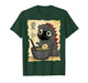 Catzilla Eating Ramen Cute Funny Cat Lover Japanese Art T-Shirt
