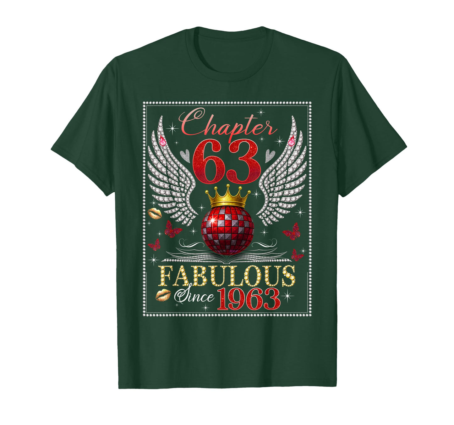 Chapter 63 Fabulous EST. 1963 Disco Ball 63rd Birthday Women T-Shirt