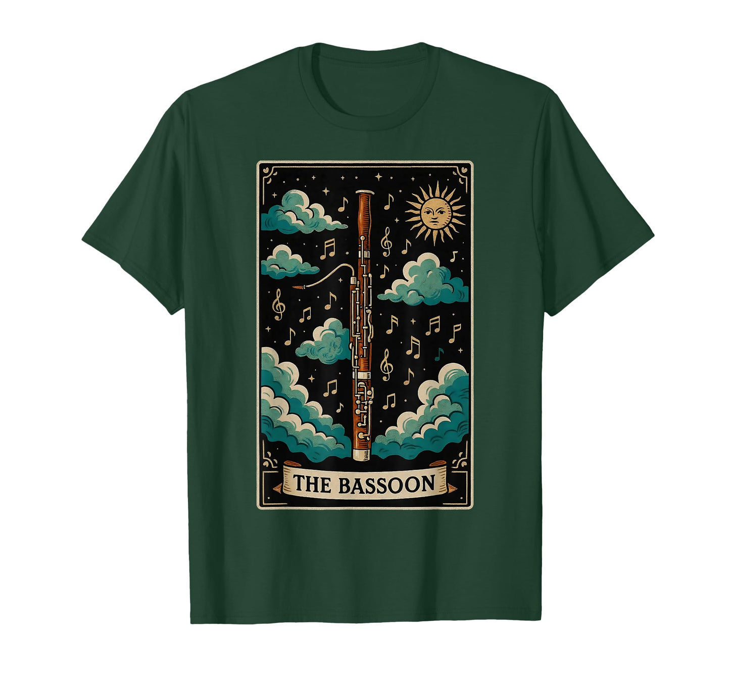 The Bassoon Instrument Bassoonist Bassoon Player Tarot Card T-Shirt
