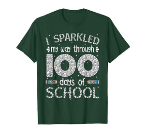 Funny 100 Days of School Teacher Student Kids 100th Day T-Shirt