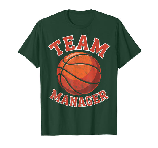 Vintage Team Manager Funny Basketball Joke Tee T-Shirt