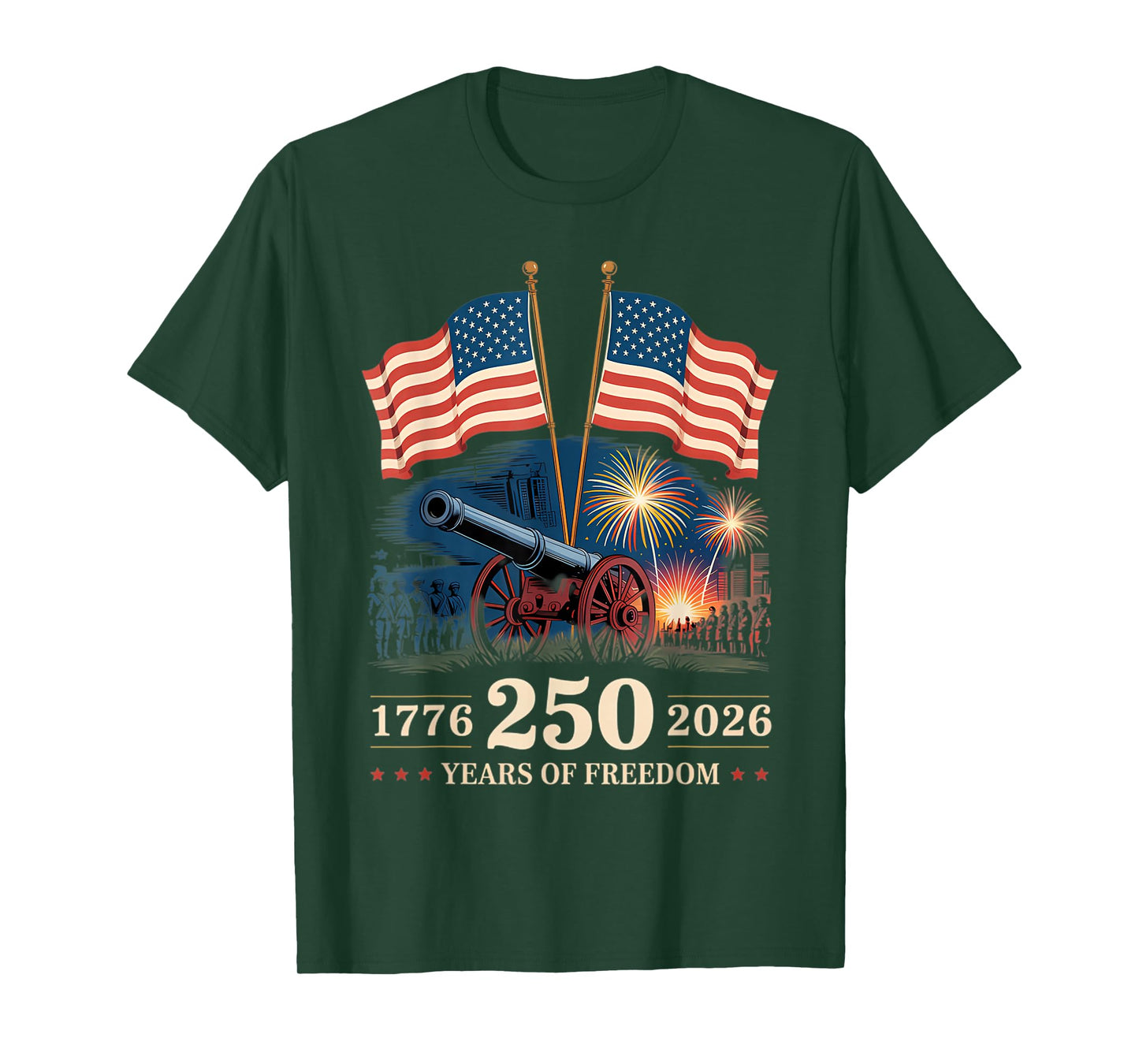 Betsy Ross Flag 250 Years of Freedom T-Shirt