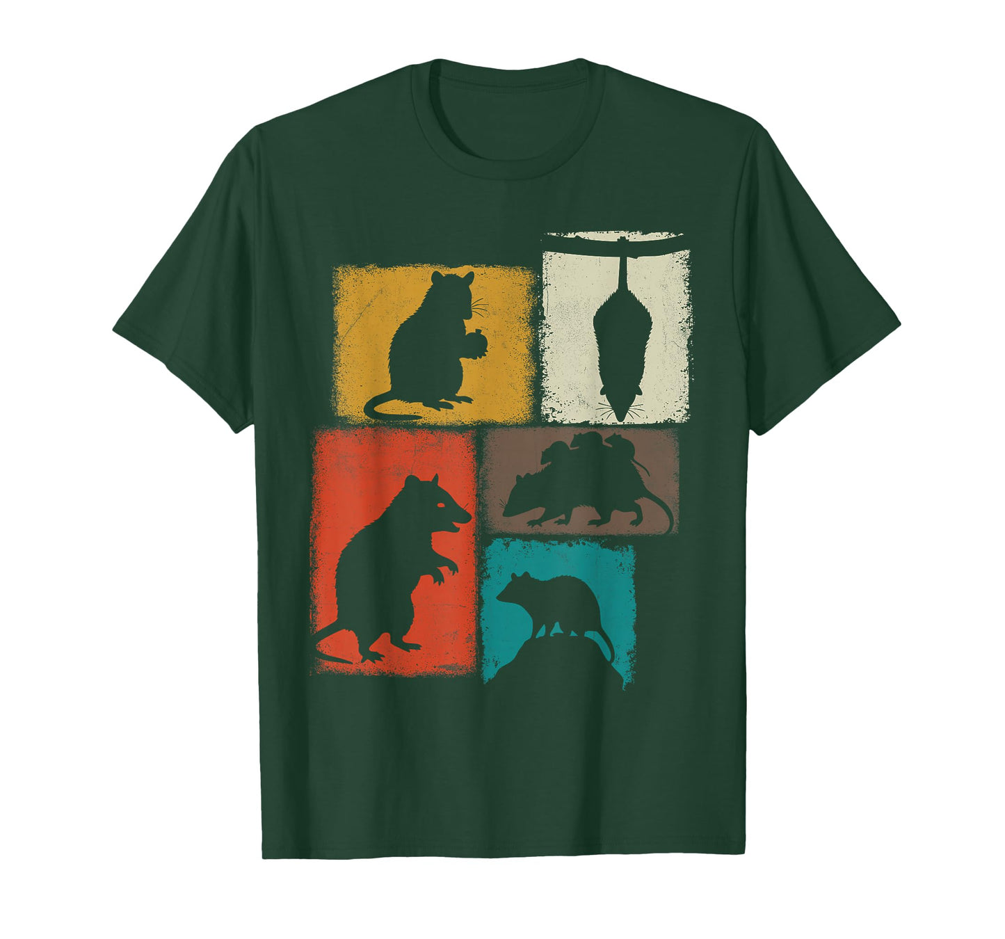 Opossum Vintage Collage Trash Animal Lover T-Shirt