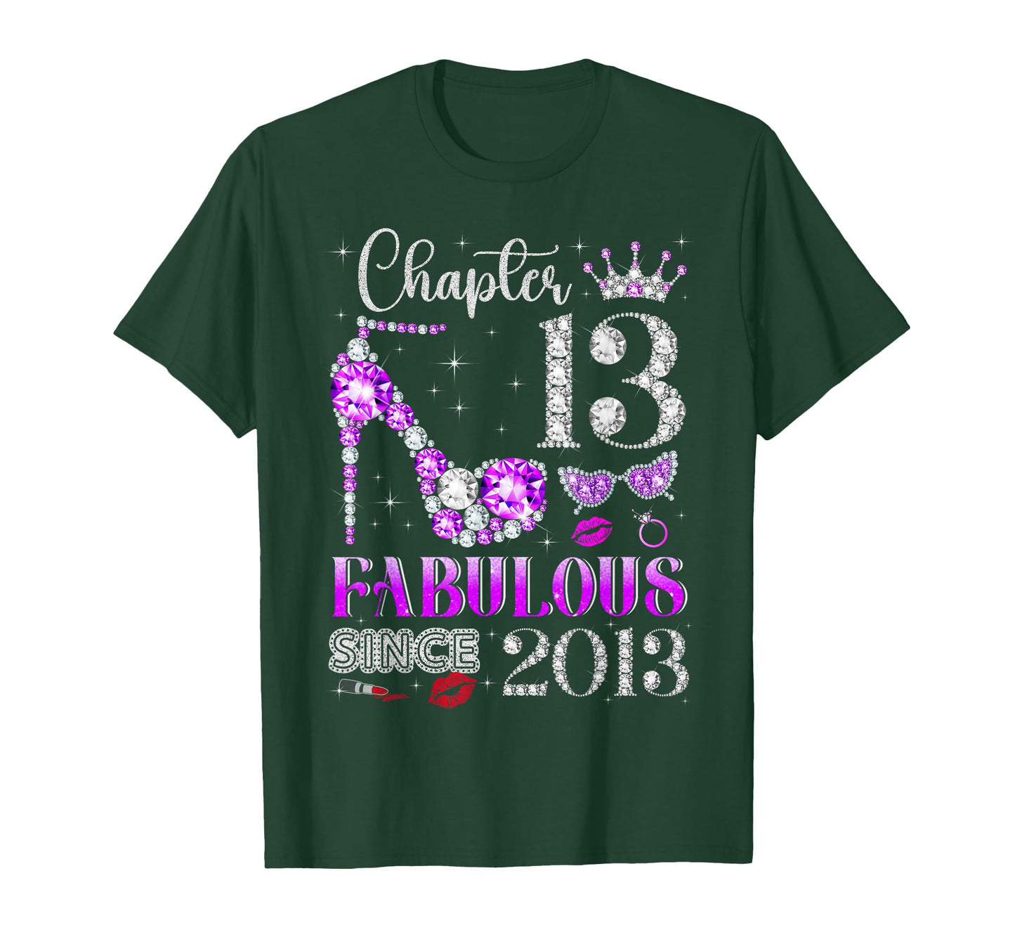 Chapter 13 Fabulous Since 2013 13Th Birthday Ladies Girls T-Shirt