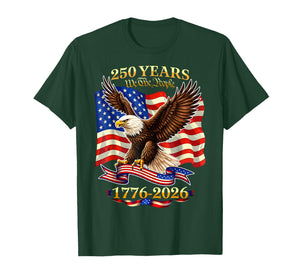 250 Years American 1776 2026 250th USA Birthday 4th of July T-Shirt