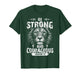 Be Strong and Courageous Lion Joshua 1:9 Christian Art T-Shirt