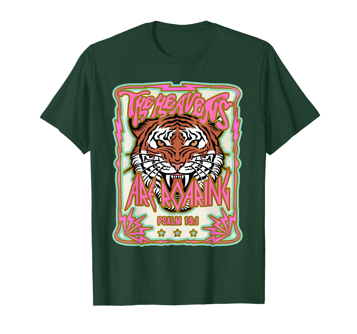 The Heavens are Roaring Christian Jesus Faith Bible Verse T-Shirt