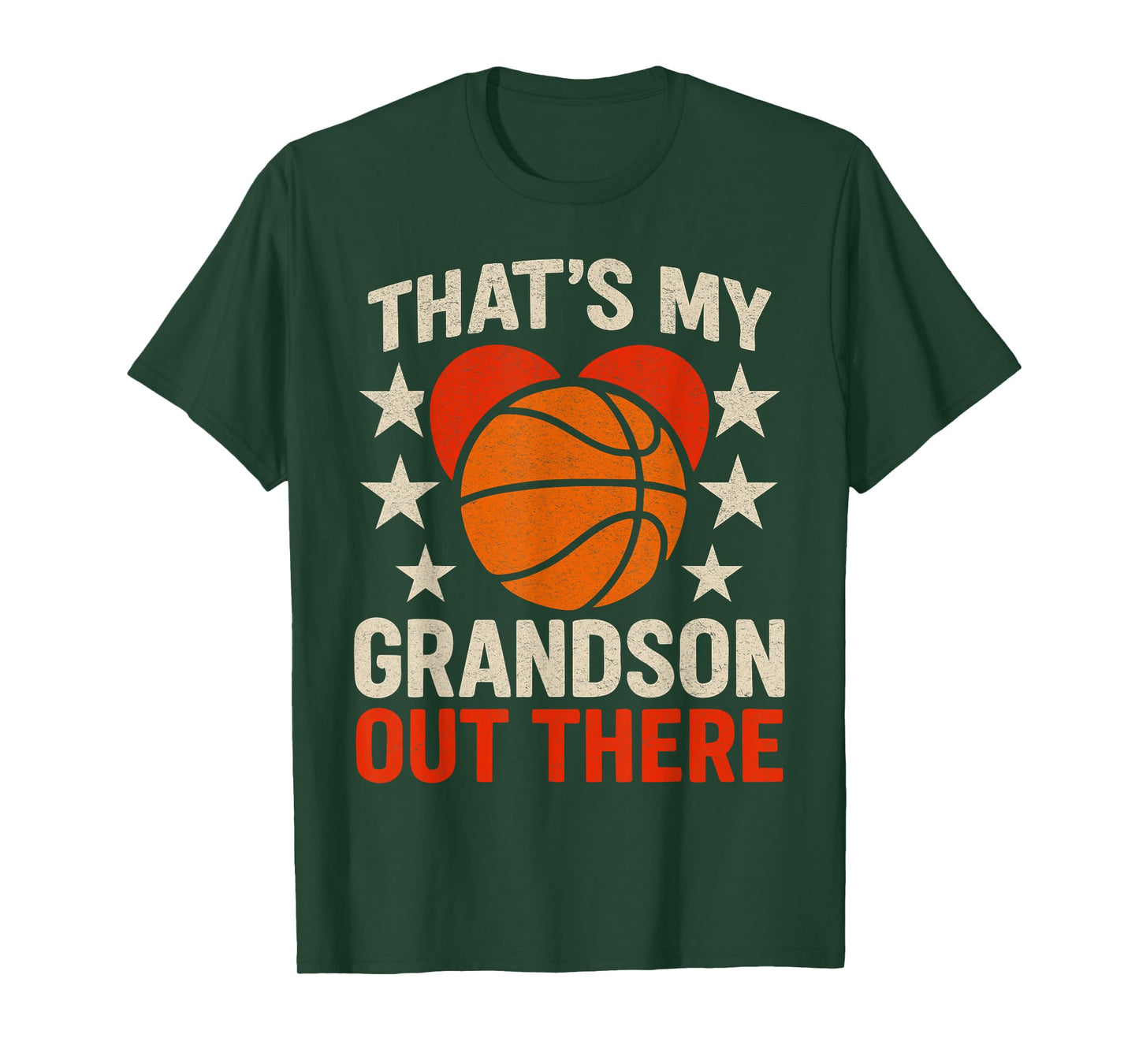 That's My Grandson Out There Basketball Grandma Mother's Day T-Shirt