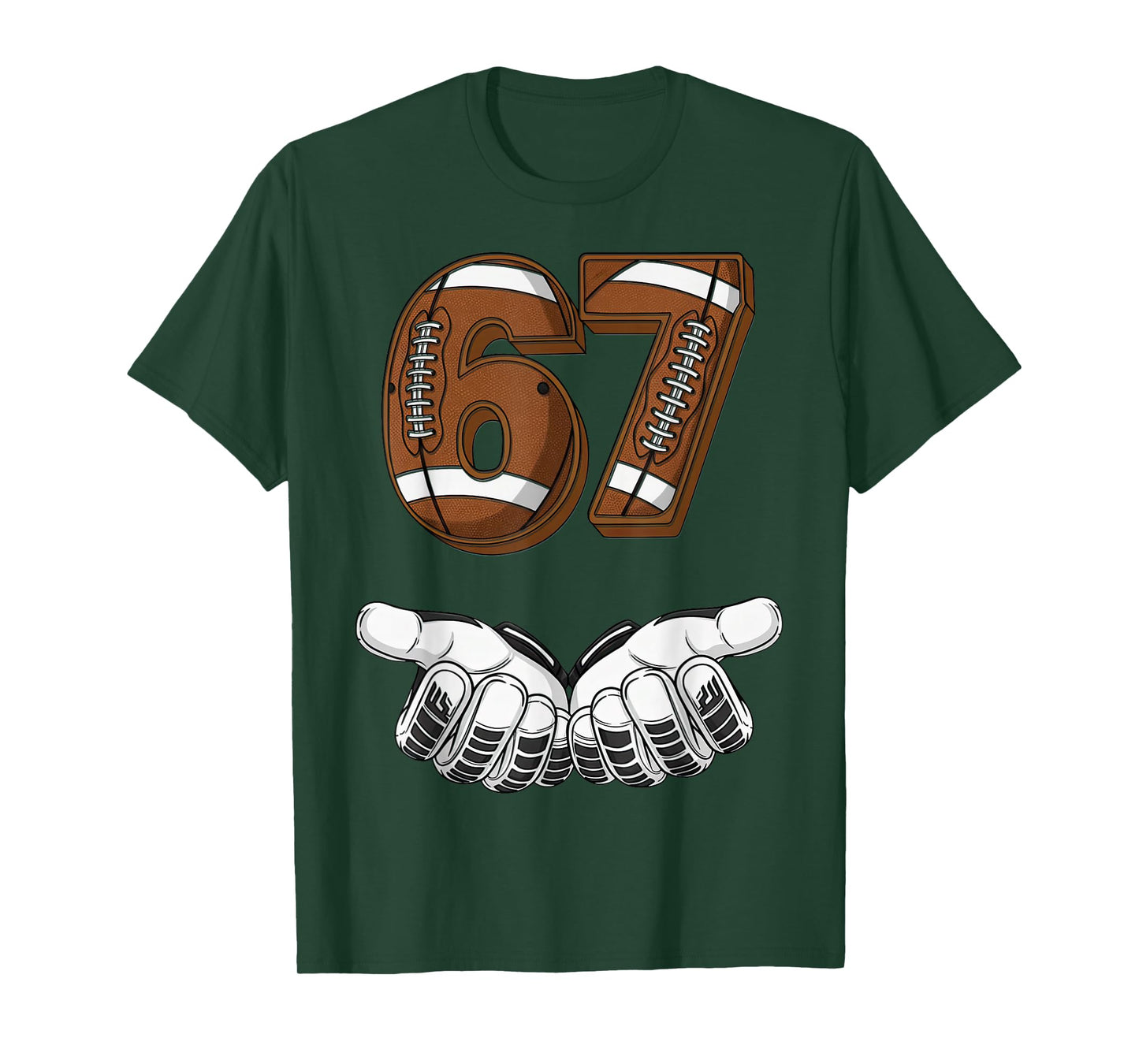 Football 67 Six Seven Funny Gen Alpha Meme T-Shirt