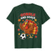 Kid Fall Boy Thanksgiving Soccer Turkey Men Gobble and Goals T-Shirt