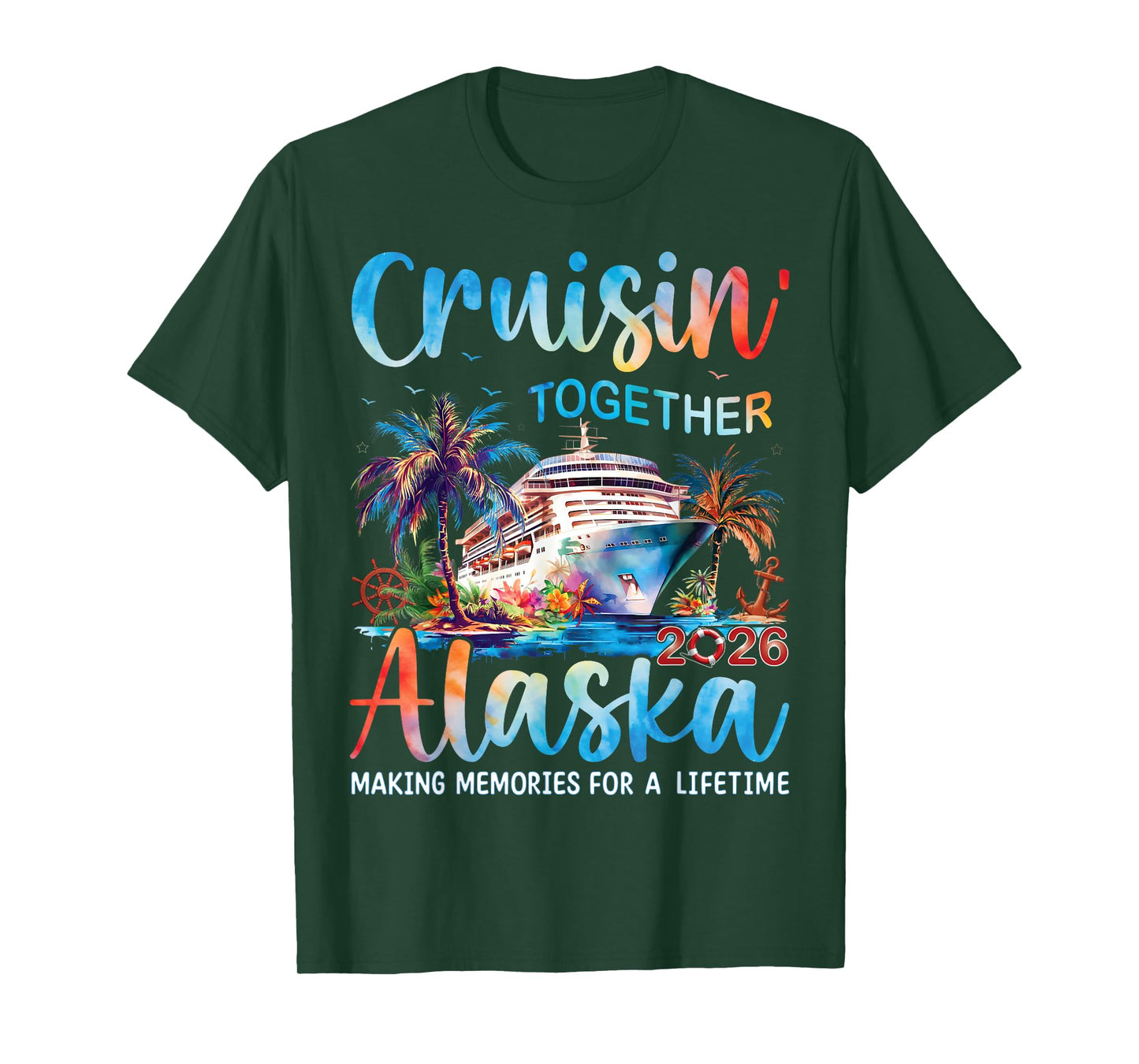 Alaska Cruise 2026 Cruisin' Together Couples Family Vacation T-Shirt