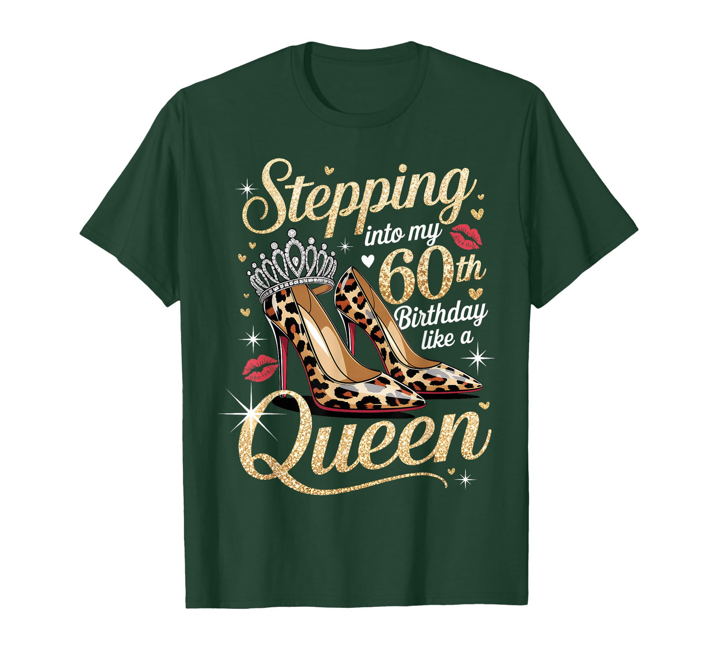 Stepping Into My 60th Birthday Like A Queen 60 Year Old Bday T-Shirt