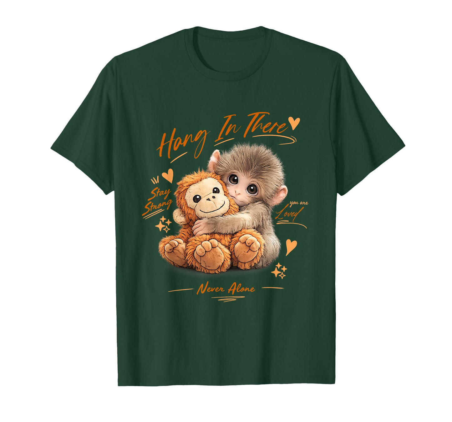 Adorable Cute Baby Monkey Punch Men Women Kids T-Shirt