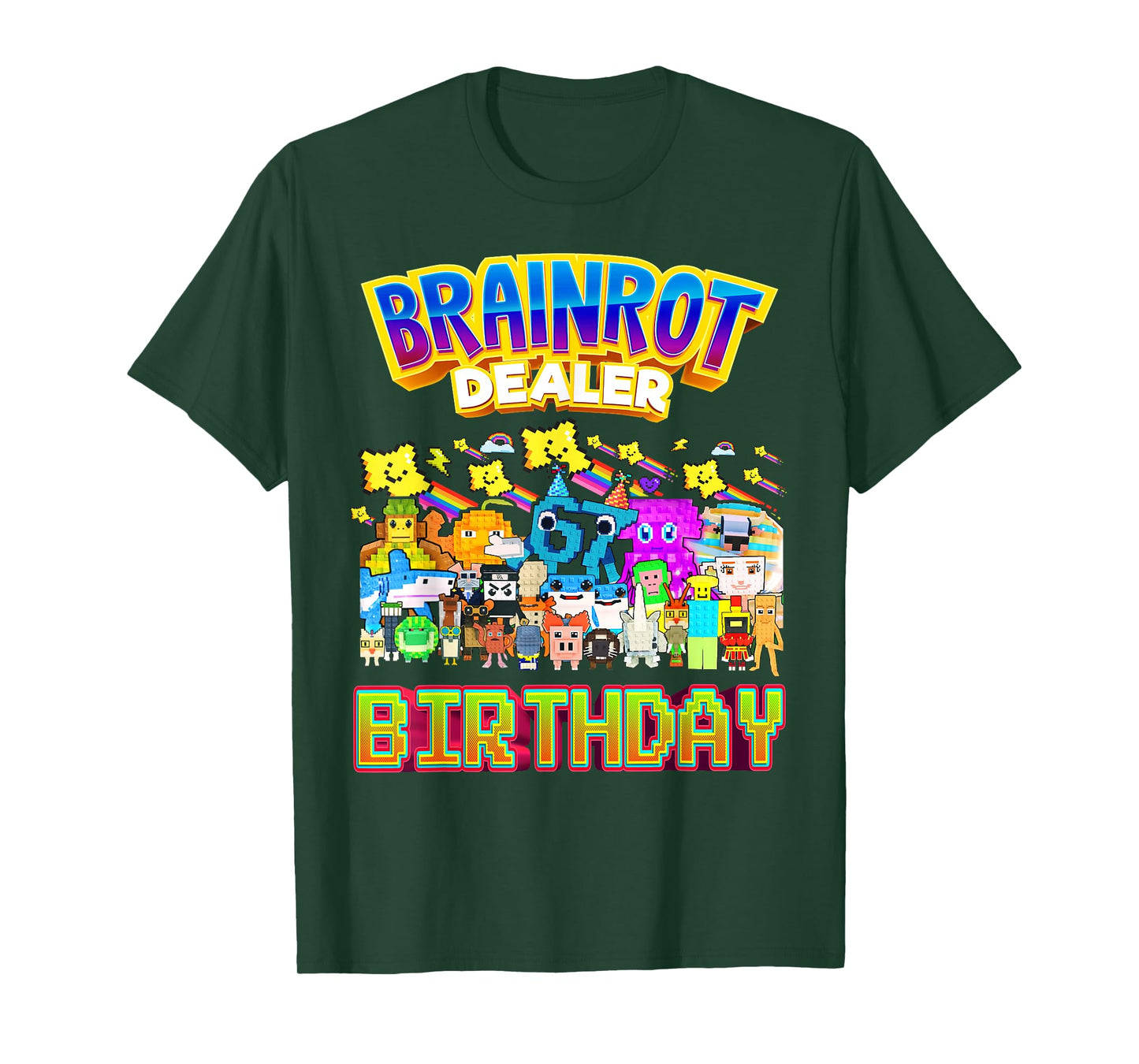 Funny Brainrot Dealer Birthday for Boys Kids Teens T-Shirt