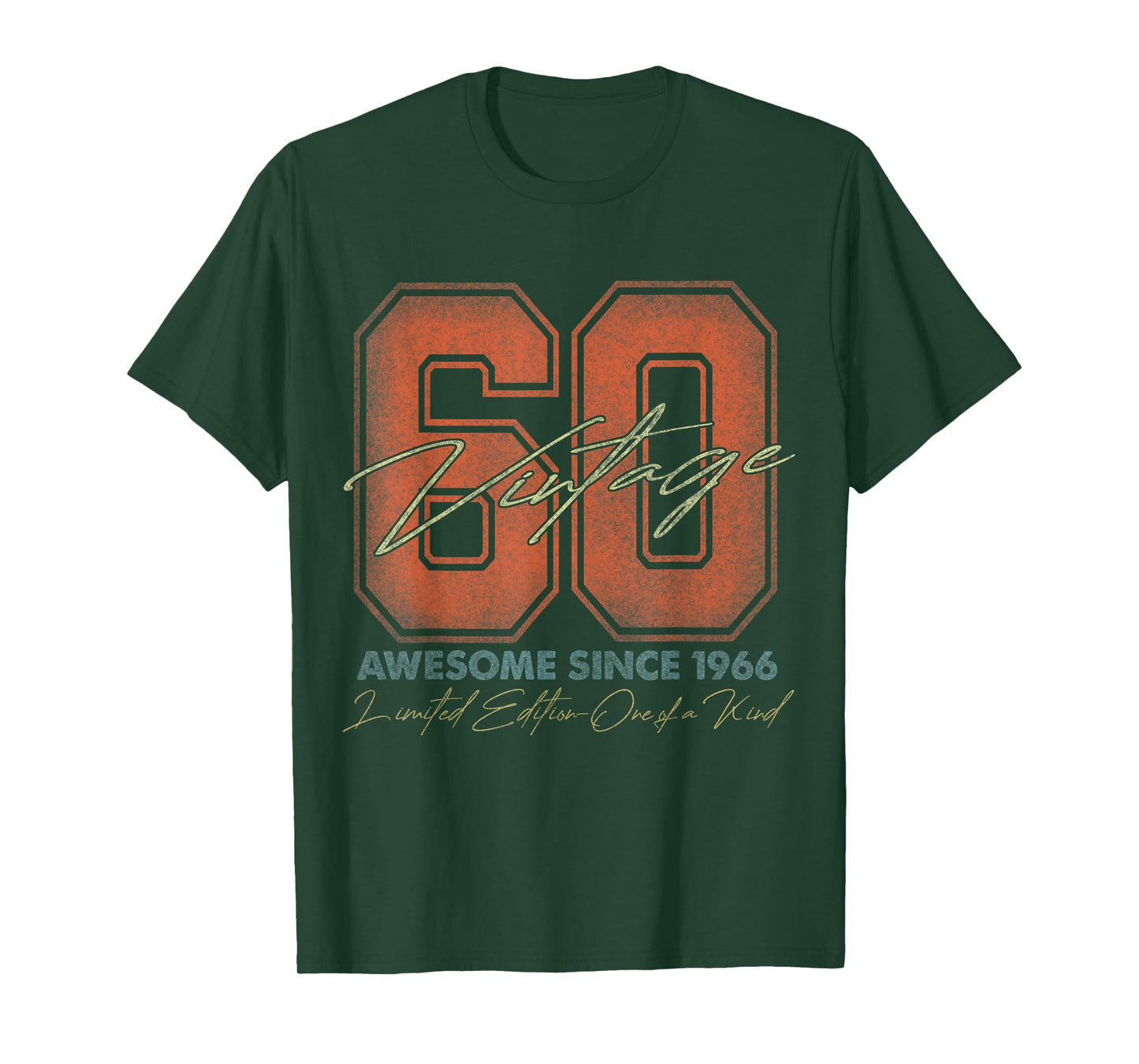 60 Year Old Gifts Vintage 1966 Limited Edition 60th Birthday T-Shirt