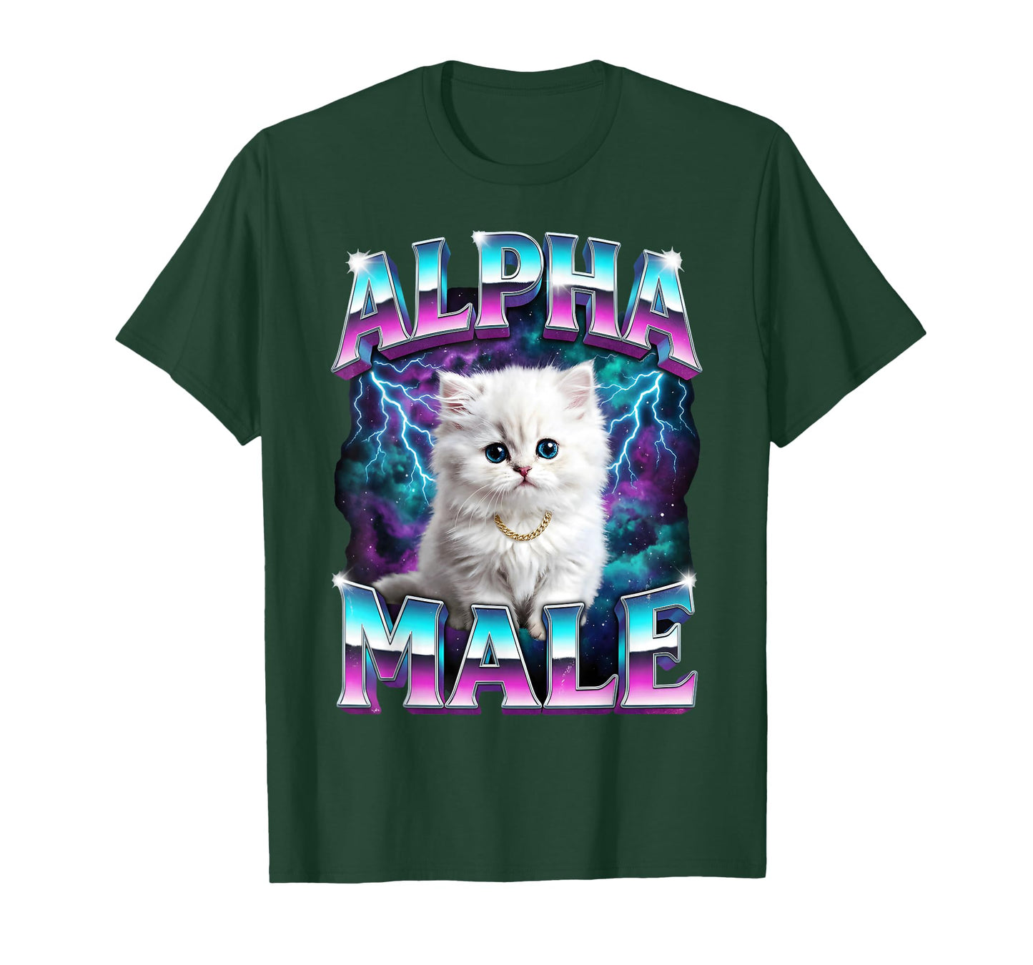Alpha Male Cat Kitten Funny for Men Women T-Shirt