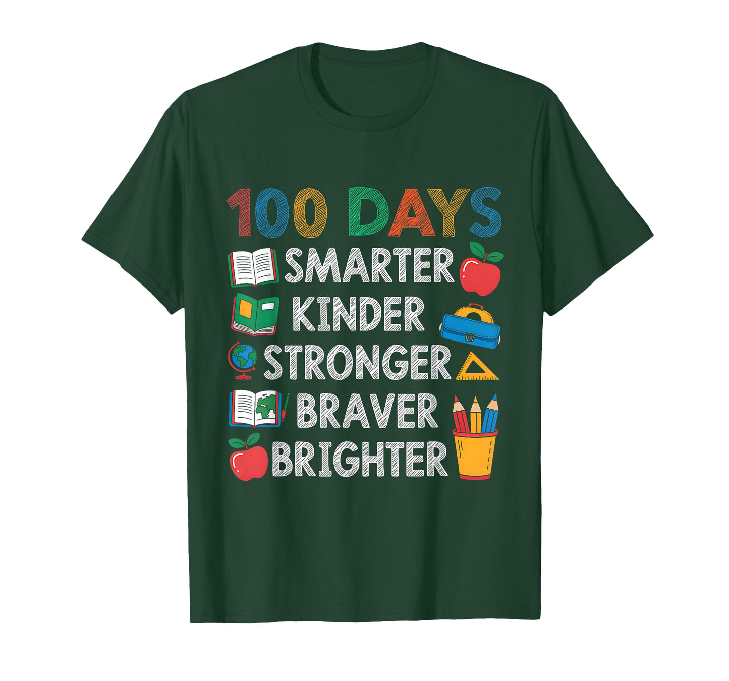 Happy 100 Days of School 100th Day of School Kids Boys Girls T-Shirt