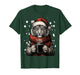 Christmas Tiger with Santa Hat Coffee Lover Funny Winter T-Shirt
