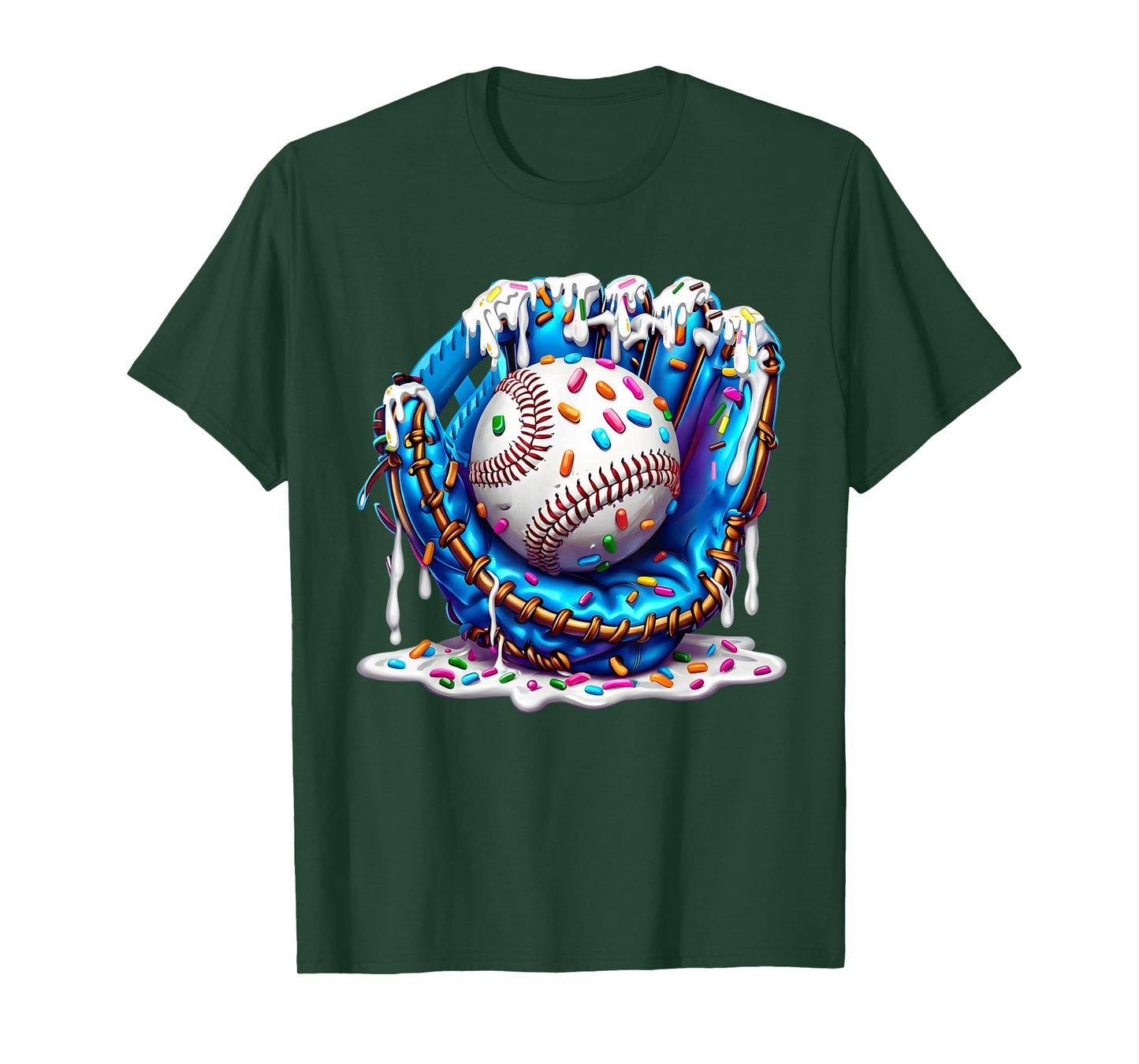 Baseball Drip for Boys Ice Cream Drip Youth Baseball Boys T-Shirt