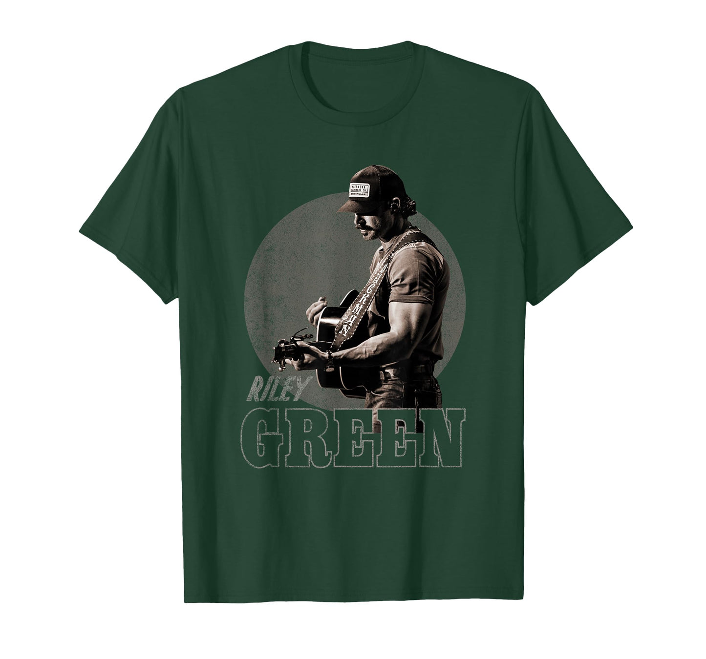 Riley Green Circle Guitar Photo T-Shirt