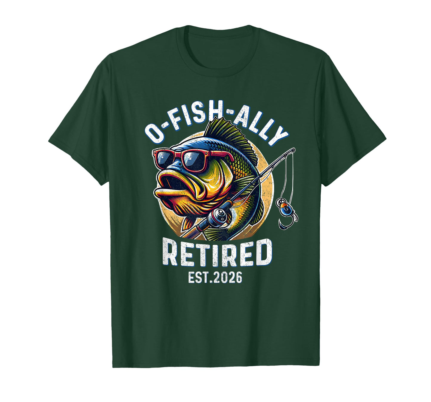 Fisherman Retirement 2026 Ofishally Retired 2026 T-Shirt