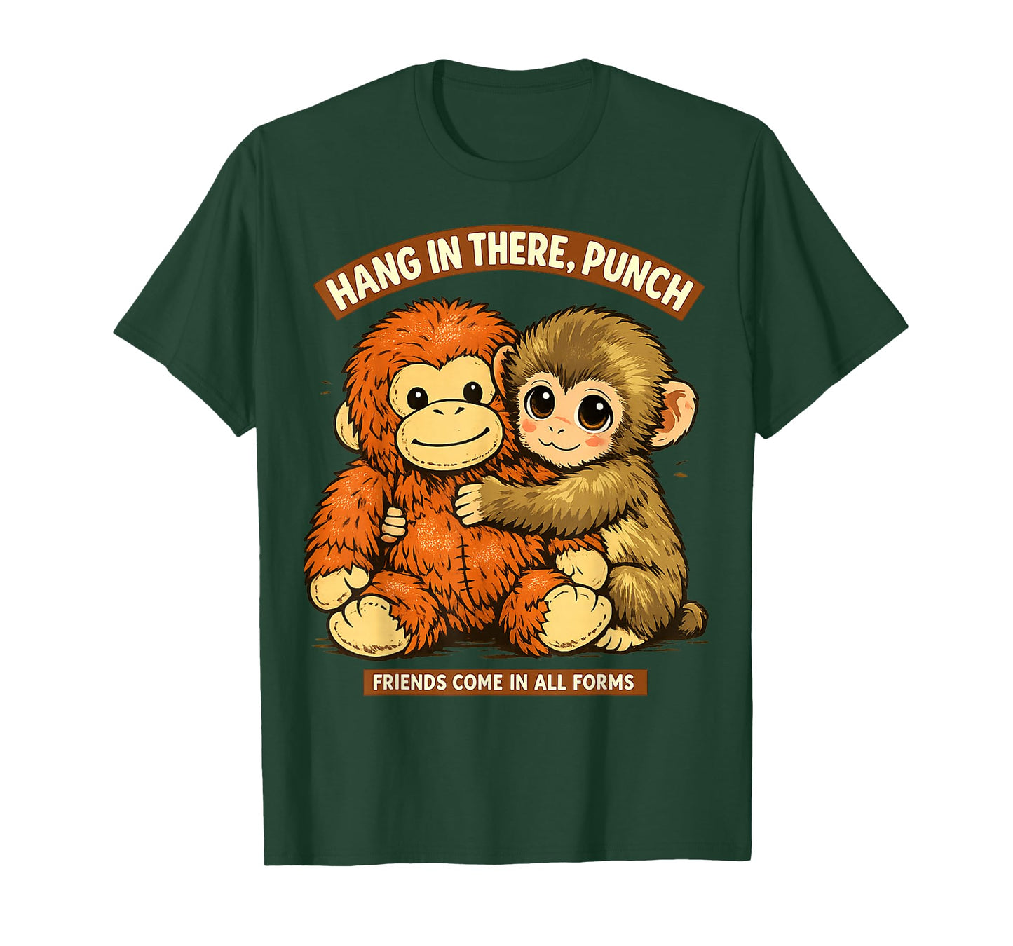Punch Japanese Monkey Friendship Orangutan Punchkin Punch T-Shirt