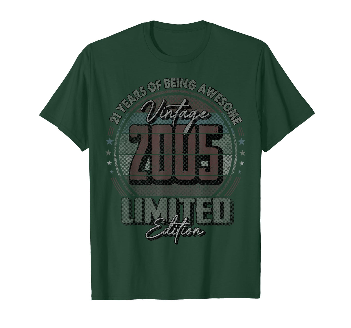 Vintage 2005 Limited Edition Shirt 21 Year Old 21st Birthday T-Shirt